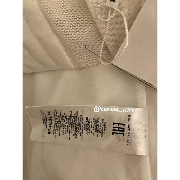 NWT Self Portrait Floral Tiered Chiffon Midi Dress US10 - Picture 13 of 16